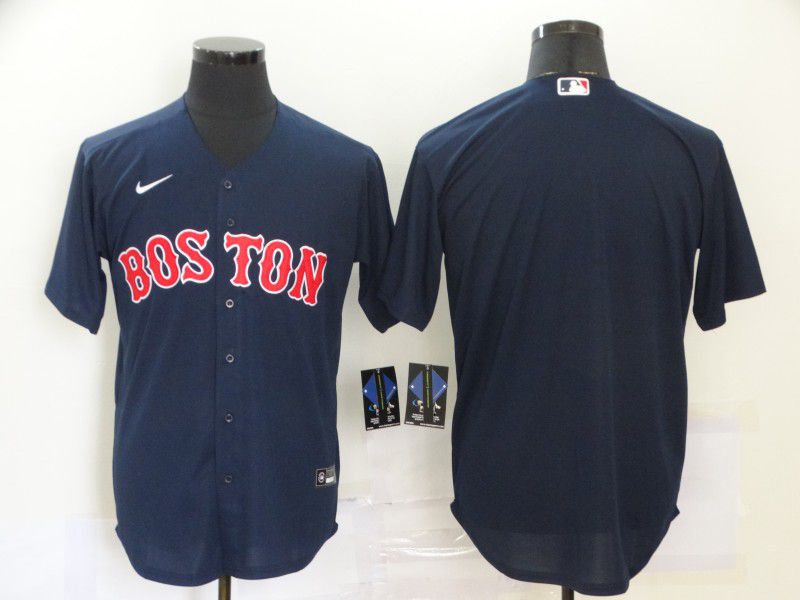 Men Boston Red Sox Blank Blue 2020 Game MLB Jerseys->more jerseys->MLB Jersey